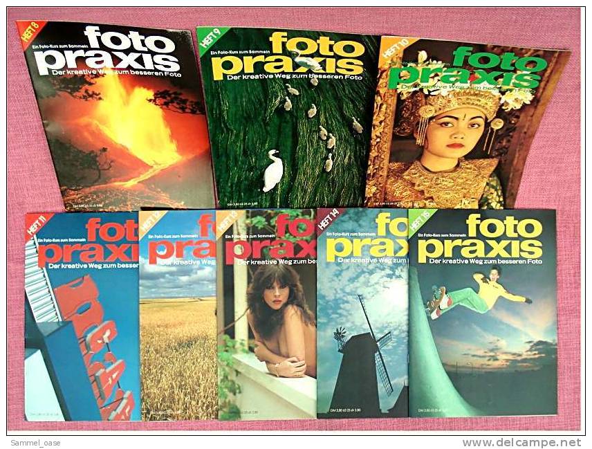 8 Zeitschriften FOTO PRAXIS Heft 8 Bis 15 , Der Kreative Weg Zum Besseren Foto , Von 1981- 1982 - Hobbies & Collections