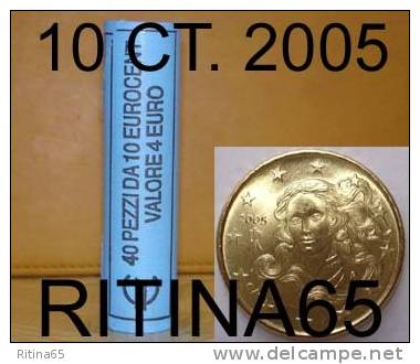 !!! N. 1 ROT./ROLL 10 CT. 2005 ITALIA NOT BLIND !!! - Italie