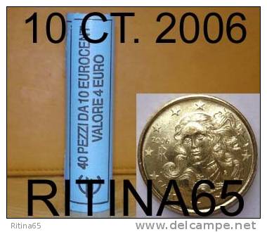 !!! N. 1 ROT./ROLL 10 CT. 2006 ITALIA NOT BLIND !!! - Italy