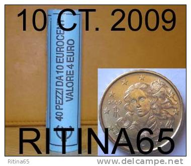 !!! N. 1 ROT./ROLL 10 CT. 2009 ITALIA NOT BLIND !!! - Italy