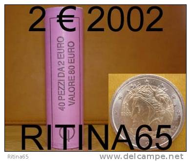 !!! N. 1 ROT./ROLL 2 &euro; 2002 DANTE ITALIA NOT BLIND !!! - Italien