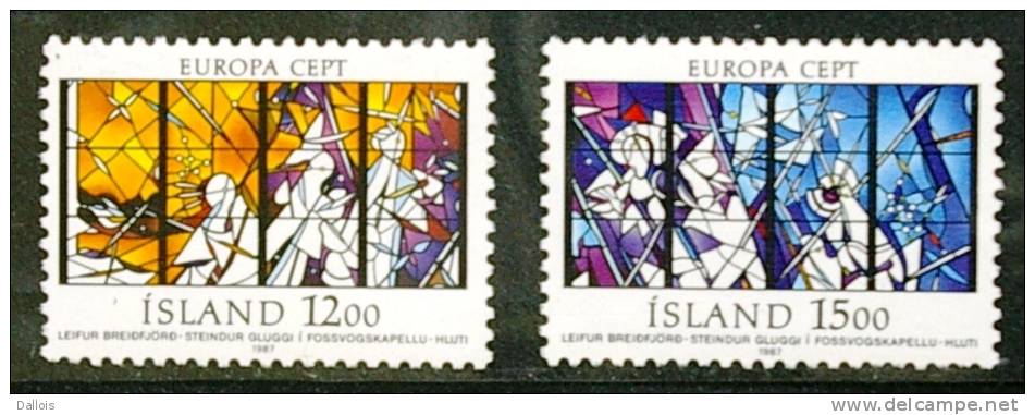 Islande - 1987 - Vitraux - Stained-glass Windows - Europa - Neufs - Vidrios Y Vitrales