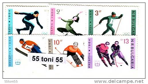1964 Olympic Games - INNSBRUCK 6v.-MNH  BULGARIA / Bulgarie - Invierno 1964: Innsbruck