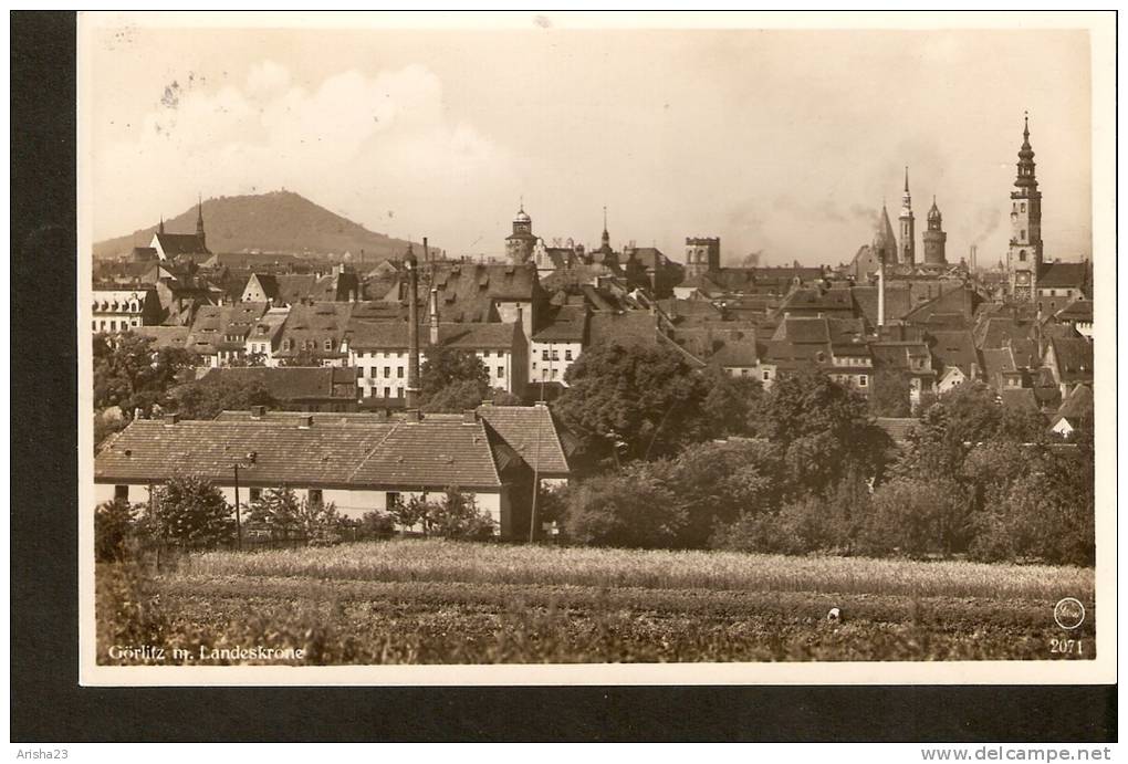 440. Germany, Gorlitz I. Schl. Blick N.d. Landeskrone - Original Photoabzug - E. Wagner, Sohne, Zittau - 1932 - Goerlitz