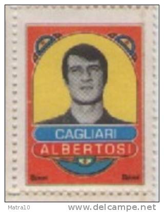 FRANCOBOLLI QUI GIOVANI 1969  ALBERTOSI CAGLIARI SPORT SOCCER CALCIO FOOTBALL VIGNETTE ERINNOPHILIE CINDERELLA - Etichette Di Fantasia