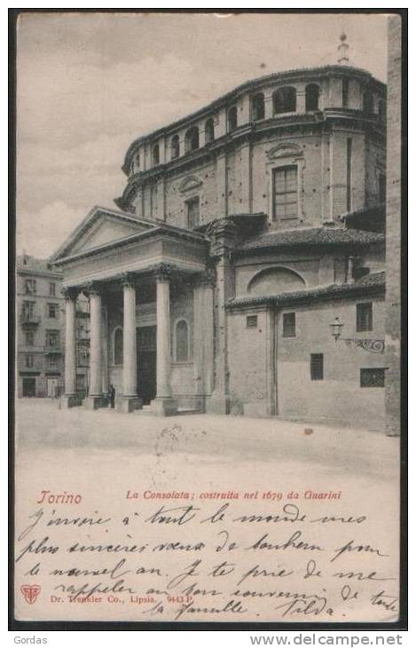 Italy - Torino - La Consolata Construita Nel 1679 Da Guarini - Otros Monumentos Y Edificios