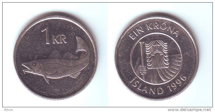 Iceland 1 Krona 1996 - Island