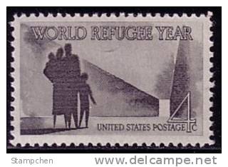 1960 USA World Refugee Year Stamp Sc#1149 Family Kid Parent  UN - Neufs