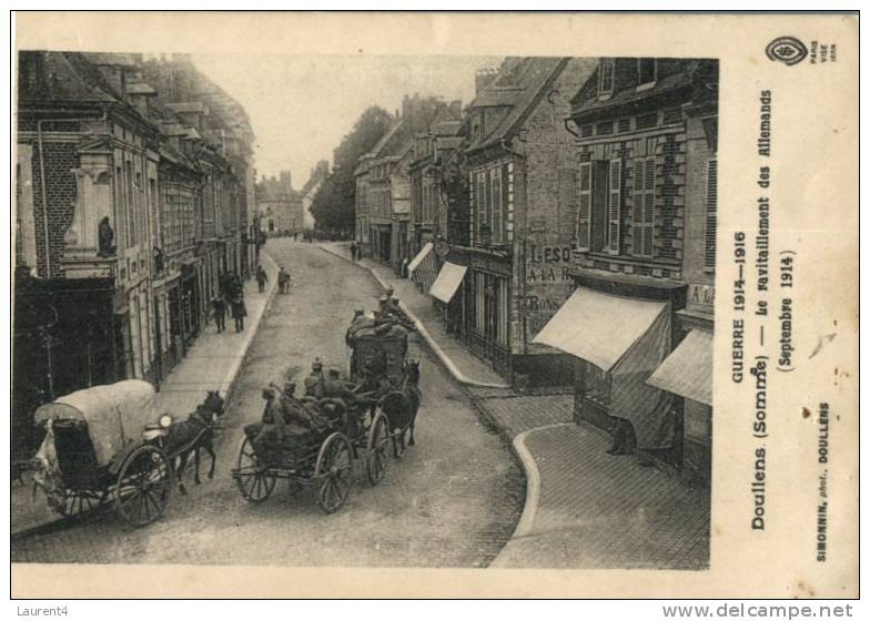 (230) France Very Old Postcard - Carte Ancienne De France - Doullens, German Troops Food Supply - Doullens