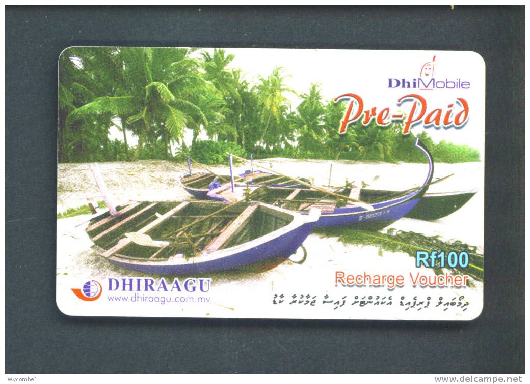 MALDIVES  -  Remote Phonecard As Scan - Maldiven