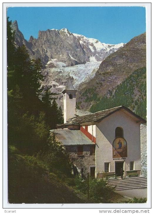 COURMAYEUR (AOSTA) - Santuario Di Notre Dame De La Guérison. Monte Bianco. Non Viaggiata - Altri & Non Classificati