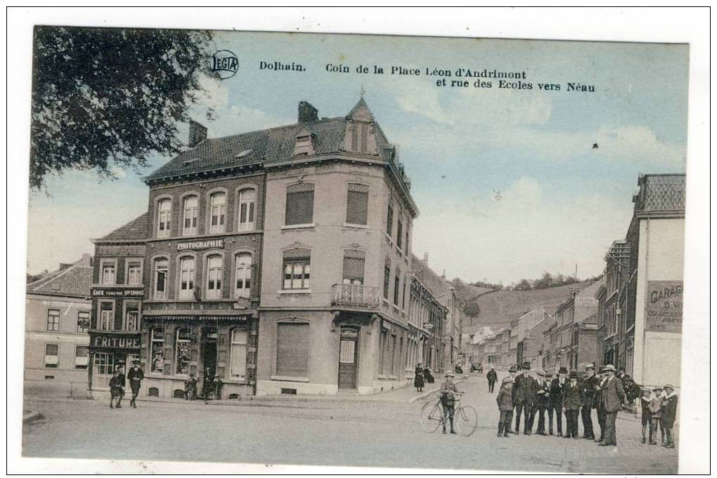 Dolhain - Coin De La Place Léon D'andrimont Et Rue Des Ecoles Vers Néau - Très Animée - Limbourg