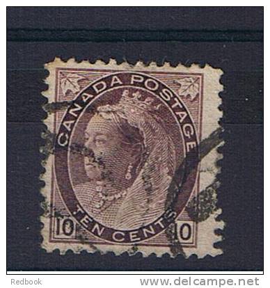 RB 823 - Canada 1898 Queen Victoria - 10c Purple - Used Stamp SG 163/164 - Used Stamps