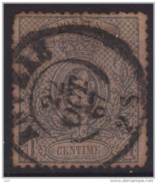 N° 23 Oblitéré Avec Rousseurs; Cote =15€ - 1866-1867 Petit Lion