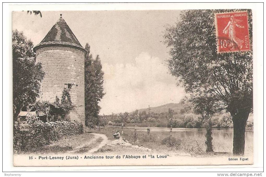 Port-Lesney  -  Ancienne Tour De L'Abbaye Et "la Loue". - Sonstige & Ohne Zuordnung