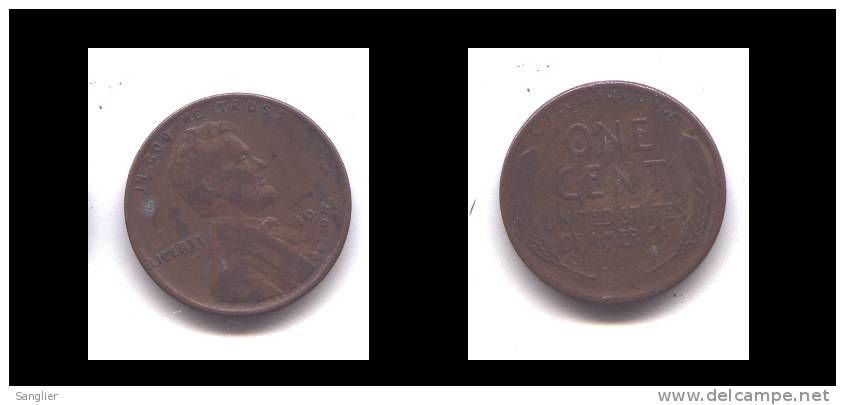 1 CENT 1941 D - 1909-1958: Lincoln, Wheat Ears Reverse