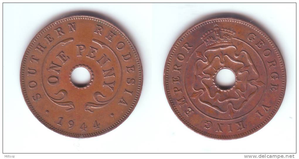 Southern Rhodesia 1 Penny 1944 - Rhodésie