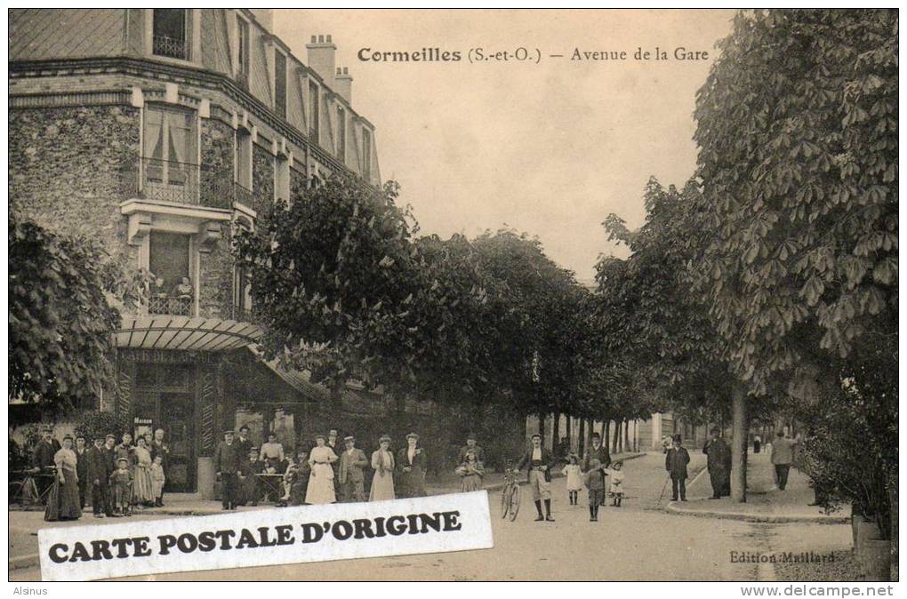 CORMEILLES EN PARISIS (VAL D´OISE) - AVENUE DE LA GARE - CAFE DE L'AVENUE - Cormeilles En Parisis