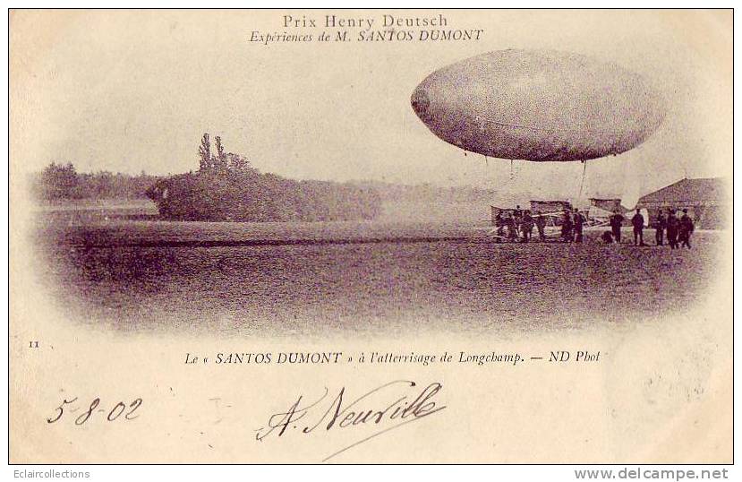 Aviation..Aérostation..D Irigeables..Zeppelins..Mo Ntgolfières..Prix  Henri Deutsch....Santos Dumont - Zeppeline