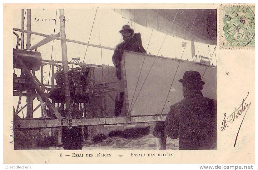 Aviation..Aérostation..D Irigeables..Zeppelins..Mo Ntgolfières...Accident  ...Dirigeable Pax - - Le 12 Mai 1902 - Airships