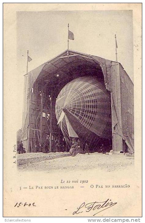 Aviation..Aérostation..D Irigeables..Zeppelins..Mo Ntgolfières...Accident  ...Dirigeable Pax - - Le 12 Mai 1902 - Aeronaves