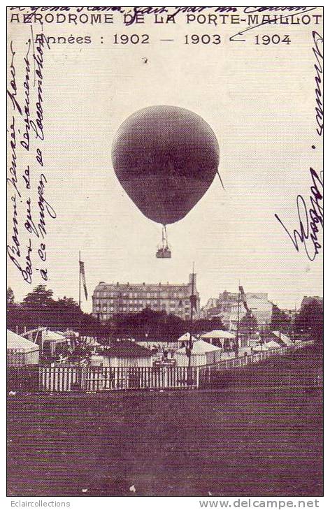 Aviation..Aérostation..D Irigeables..Zeppelins..Mo Ntgolfières..Paris  Porte Maillot - Aeronaves