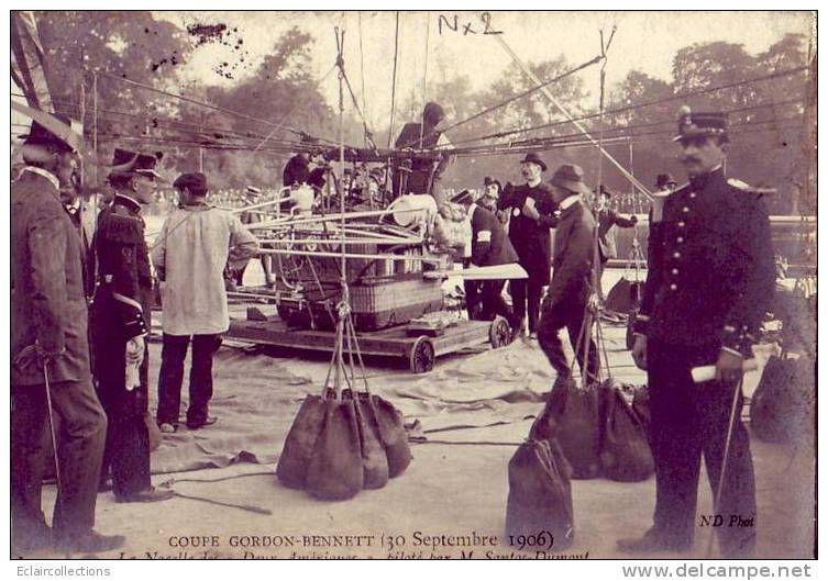 Thème Aviation..Aérostation..Dirigeables..Zeppelins..Montgolfières..Coupe  Gordon-Bennett  (voir Scan) - Aeronaves