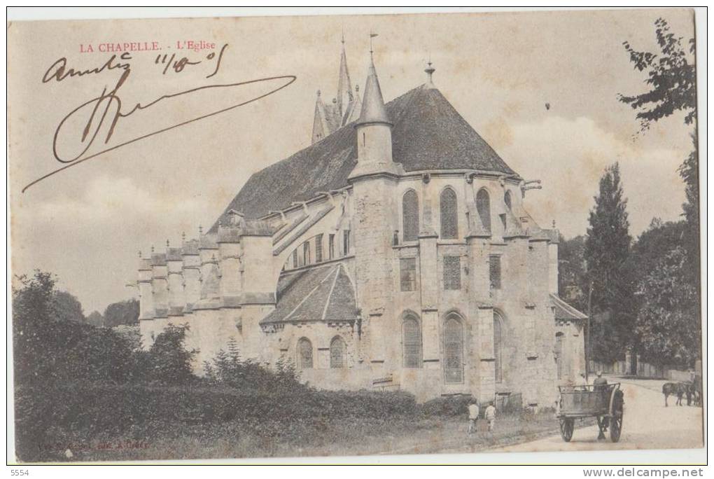 Cpa  77 Seine Et Marne La Chapelle L Eglise   Animation - La Chapelle La Reine