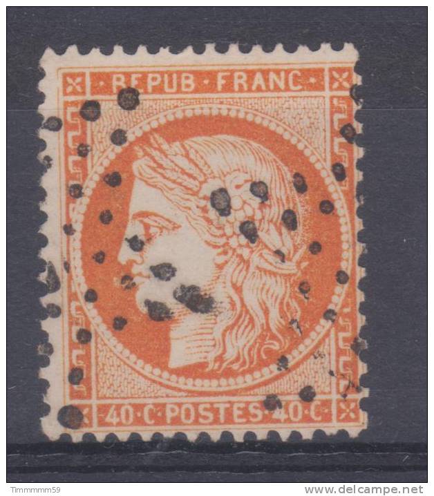 Lot N°16859  Variété/n°38, Oblit étoile De PARIS, Tache Blanche Face A La Bouche - 1870 Siege Of Paris