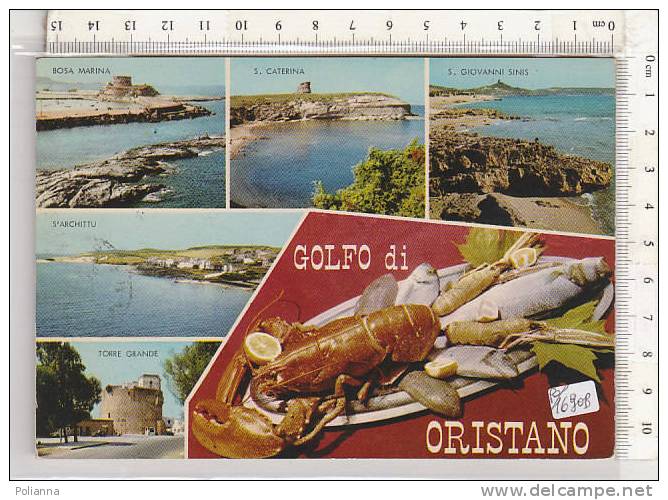 PO1690B# ORISTANO - BOSA MARINA - S.CATERINA - S.GIOVANNI SINIS - S'ARCHITTU - TORRE GRANDE - ARAGOSTA  VG 1979 - Oristano