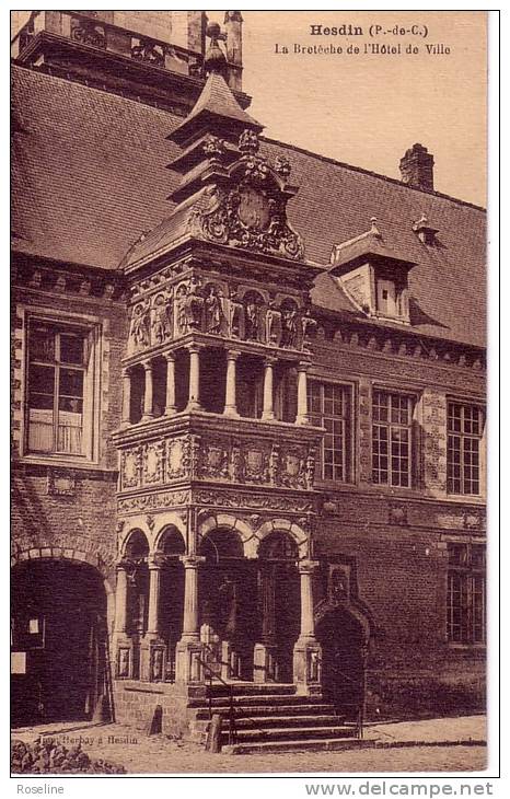 62  HESDIN    PAS DE CALAIS  - BRETECHE -   CPSM   SEPIA  9x14 TBE - Hesdin