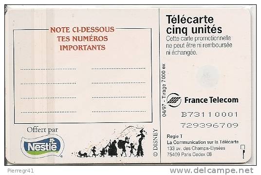 CARTE-PRIVEE-5U-GN 314--04/97-GEM-LE BOSSU DE NOTRE DAME 2-TBE-LUXE - 5 Eenheden