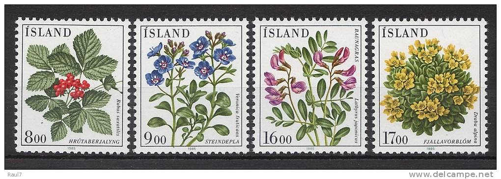 ISLANDE 1985 - Flore, Fleurs - 4v Neuf ** (MNH) - Autres & Non Classés