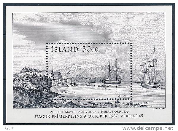 ISLANDE 1987 - Peinture, Voilier 1836 - BF Neuf ** (MNH) - Autres & Non Classés