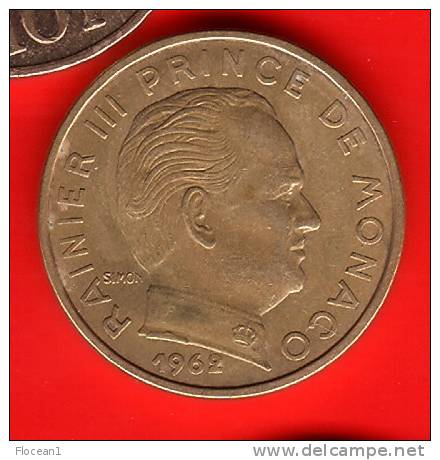 MONACO ****  50 CENTIMES 1962 - RAINIER III  **** EN ACHAT IMMEDIAT !!! - 1960-2001 Francos Nuevos