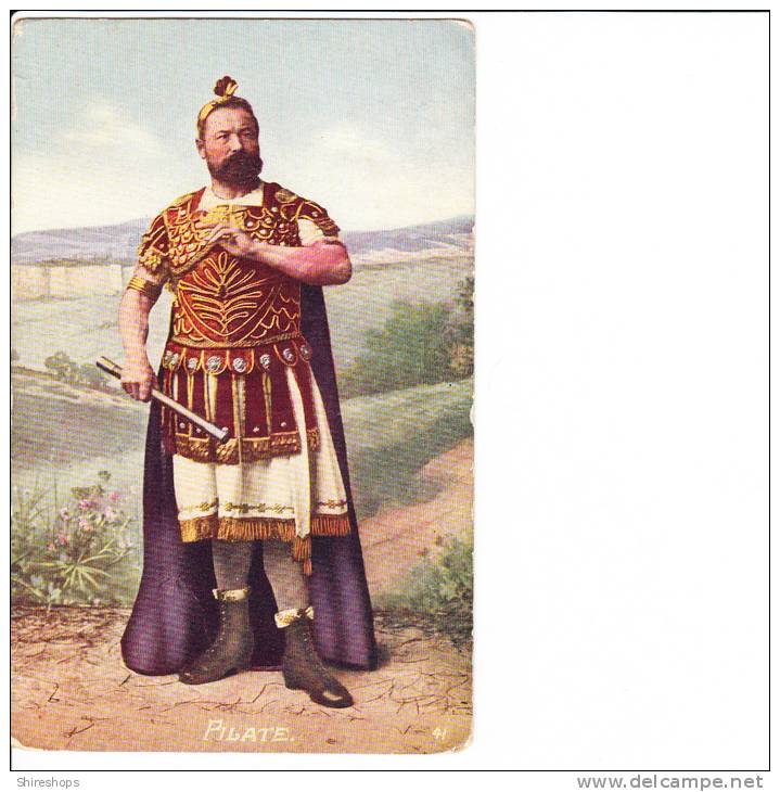 Pontius Pilate Roman Governor In Judea Christian Postcard - Paintings, Stained Glasses & Statues