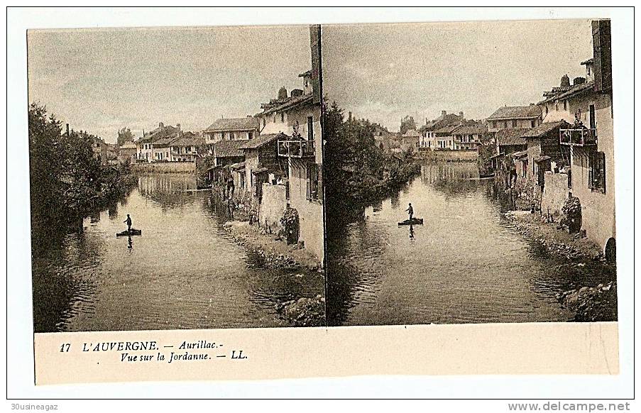 CPA stereoscopique,L´auvergne , lot de 12 cartes ,chatel guyon,le puy,pontgibaud,aurillac,