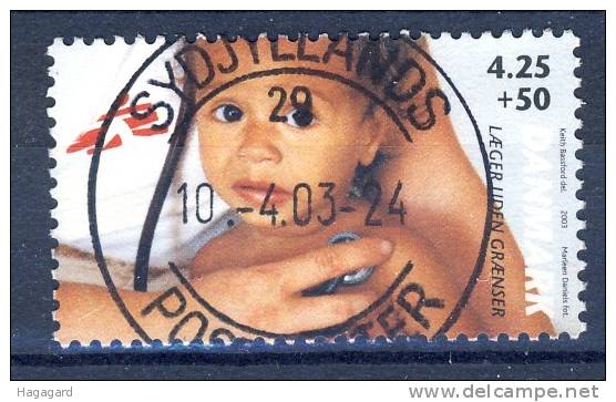 #D806. Denmark 2003. Medicins Without Borders. Michel 1337. Cancelled(o) - Gebruikt