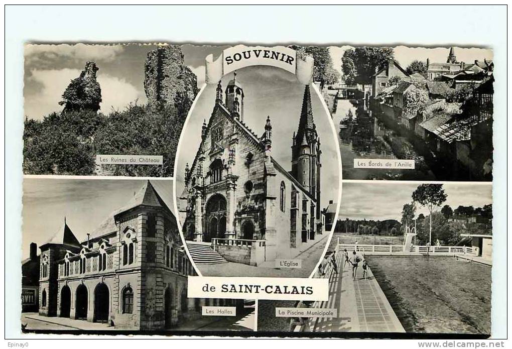B - 72 - SAINT CALAIS - Carte Multivues - édition Artaud - Saint Calais