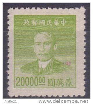 [R] - CHINE  - N° 732 - NEUF - 1912-1949 Repubblica