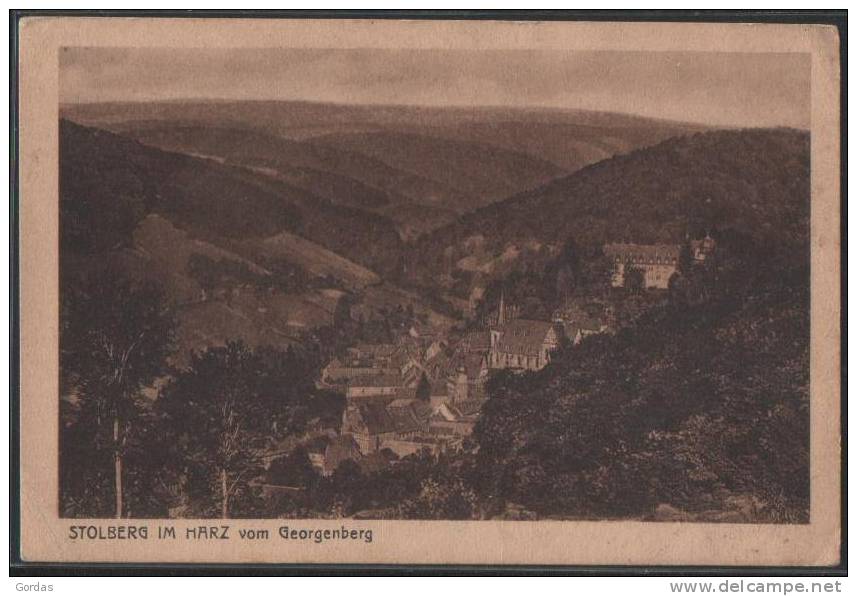 Germany - Stolberg Im Harz Vom Georgenberg - Mansfeld