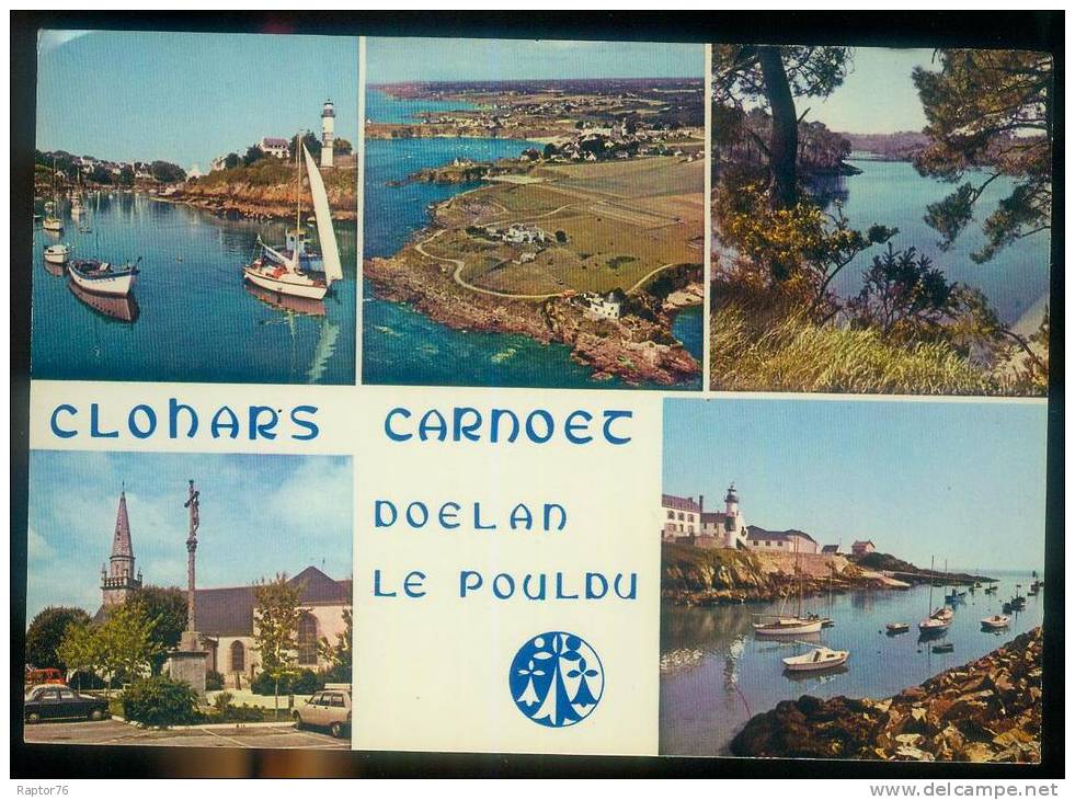 CPM  CLOHARS CARNOËT  Le Port De Doélan, La Pointe Du Pouldu Et La Laîta - Clohars-Carnoët