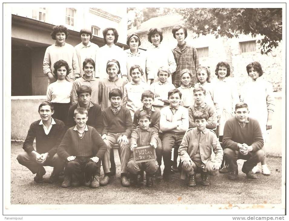 ECOLE MELAS LE TEIL  1963  (Photo) - Le Teil