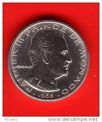 **** MONACO - 1/2 FRANC 1965 - DEMI FRANC 1965 - RAINIER III **** EN ACHAT IMMEDIAT !!! - 1960-2001 New Francs