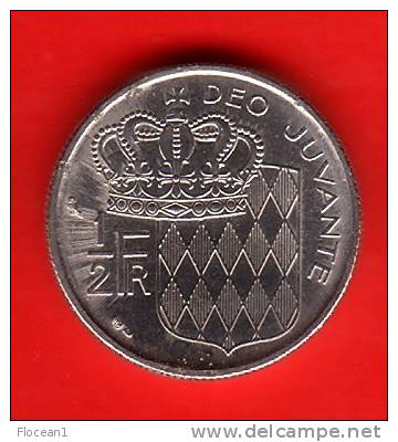 **** MONACO - 1/2 FRANC 1965 - DEMI FRANC 1965 - RAINIER III **** EN ACHAT IMMEDIAT !!! - 1960-2001 Nouveaux Francs