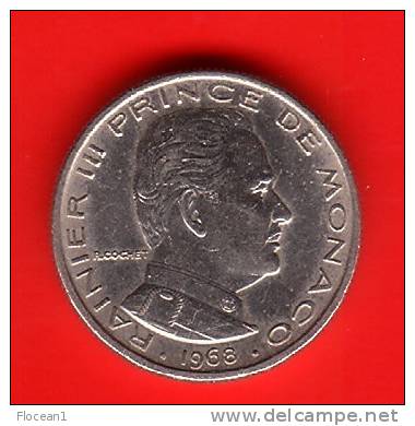 **** MONACO - 1/2 FRANC 1968 - DEMI FRANC 1968 - RAINIER III **** EN ACHAT IMMEDIAT !!! - 1960-2001 New Francs