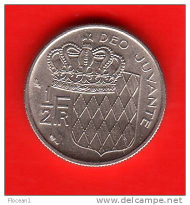 **** MONACO - 1/2 FRANC 1968 - DEMI FRANC 1968 - RAINIER III **** EN ACHAT IMMEDIAT !!! - 1960-2001 Nieuwe Frank