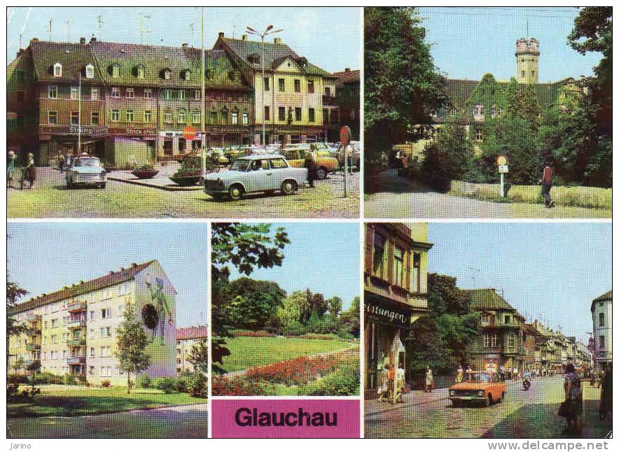 Deutschland, Sachsen >  Glauchau, Schloss, Auto Trabant,...rosarium,  Gelaufen Nein - Glauchau