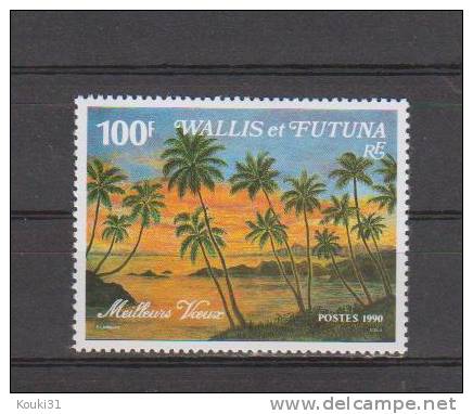 Wallis Et Futuna YT 404A ** : Meilleurs Voeux , Palmiers - 1990 - Nuevos