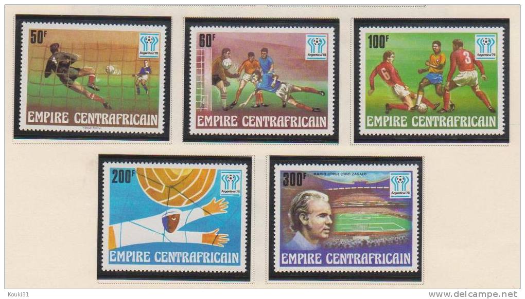 Centrafricaine YT 315/9 ** : Argentina 78 , Zagalo - 1978 – Argentine